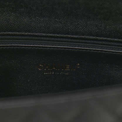 Chanel Caviar Lizard Quilted Small Coco Handle Flap Black 6 of 12