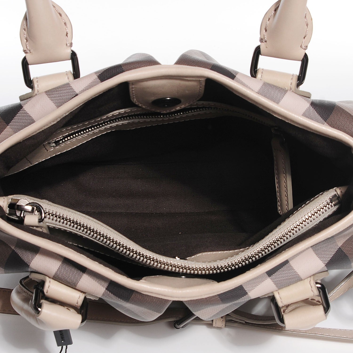 Burberry Smoked Check Small Northfield Tote Trench 5 of 13