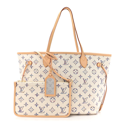 Louis Vuitton Monogram Jacquard Neverfull MM Multicolor Beige 3 of 11