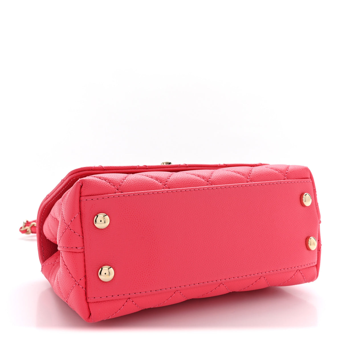 Chanel Caviar Quilted Extra Mini Coco Handle Flap Pink 4 of 10