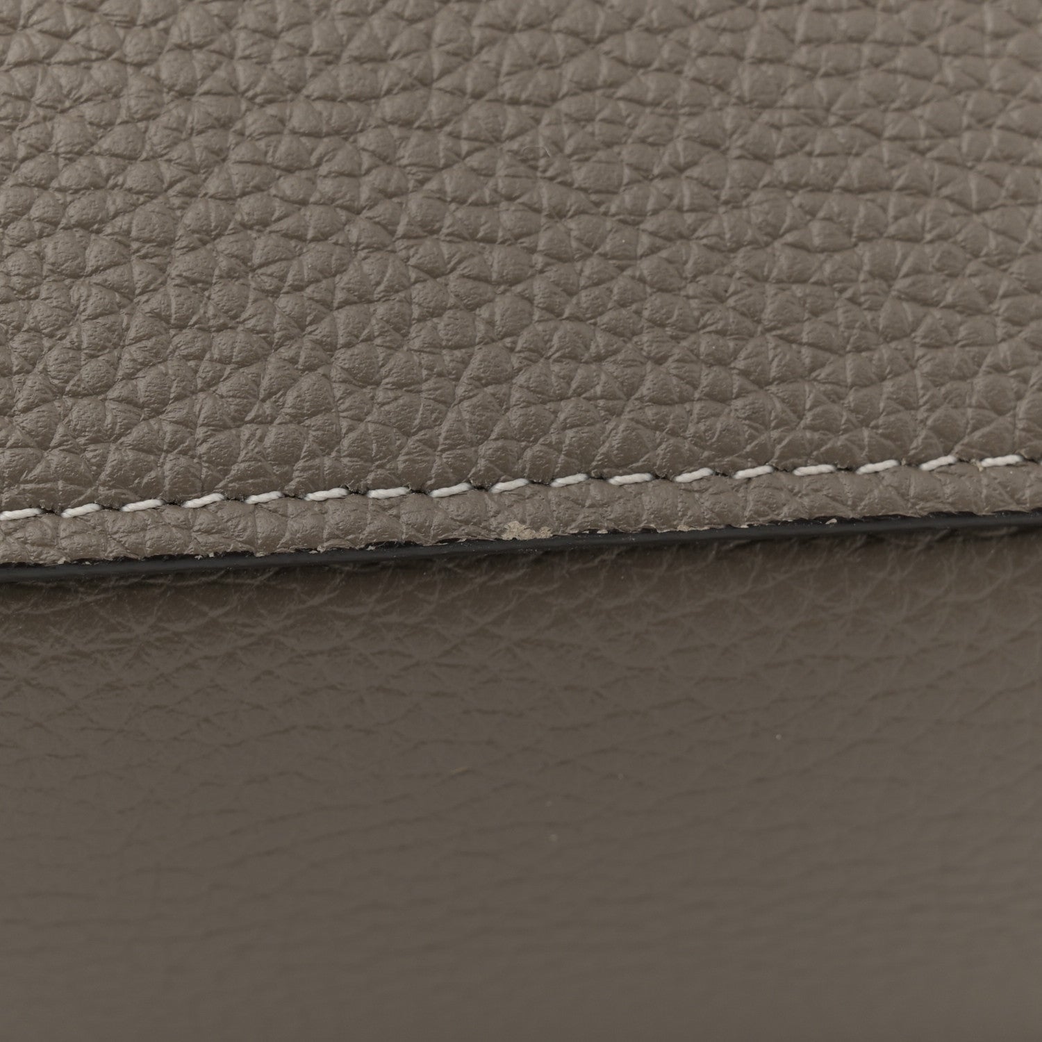Celine Drummed Calfskin Micro Luggage Souris 12 of 13