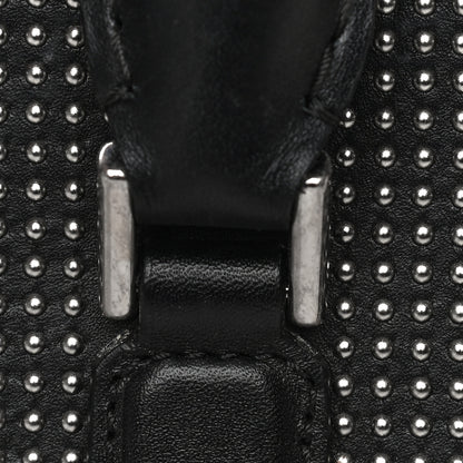 Alexander McQueen Calfskin Studded Mini Heroine Top Handle Bag Black 19 of 35