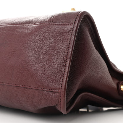 Balenciaga Chevre Gold Metallic Edge Hardware City Rouge Pourpre 11 of 11