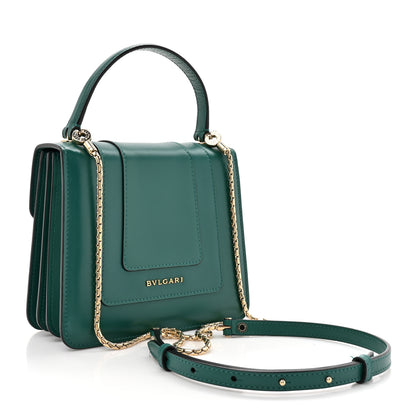 Bulgari Calfskin Serpenti Forever Top Handle Emerald Green 3 of 11
