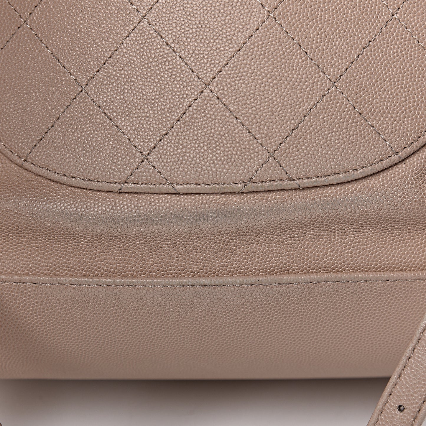Caviar Quilted Business Affinity Backpack Beige