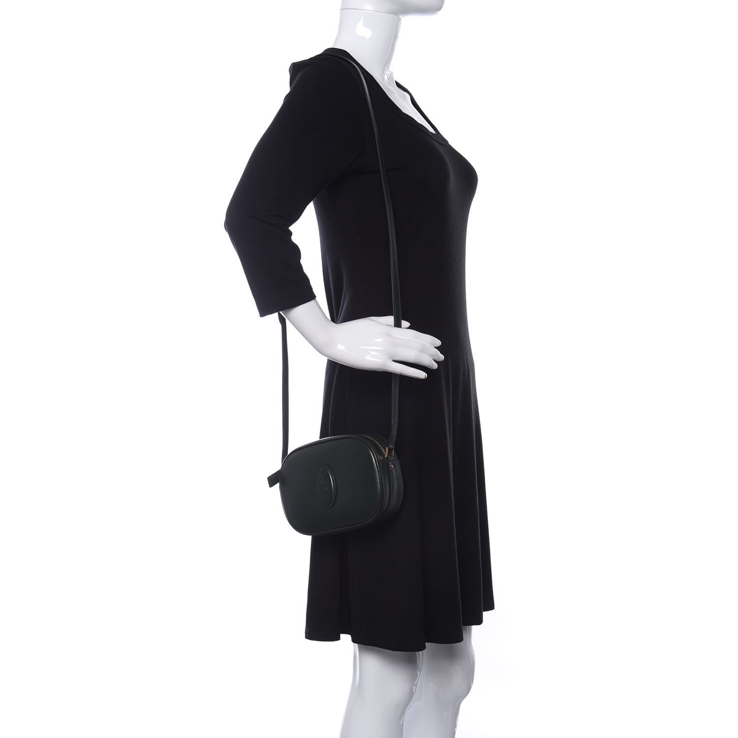 Calfskin Le 61 Camera Bag Dark Green