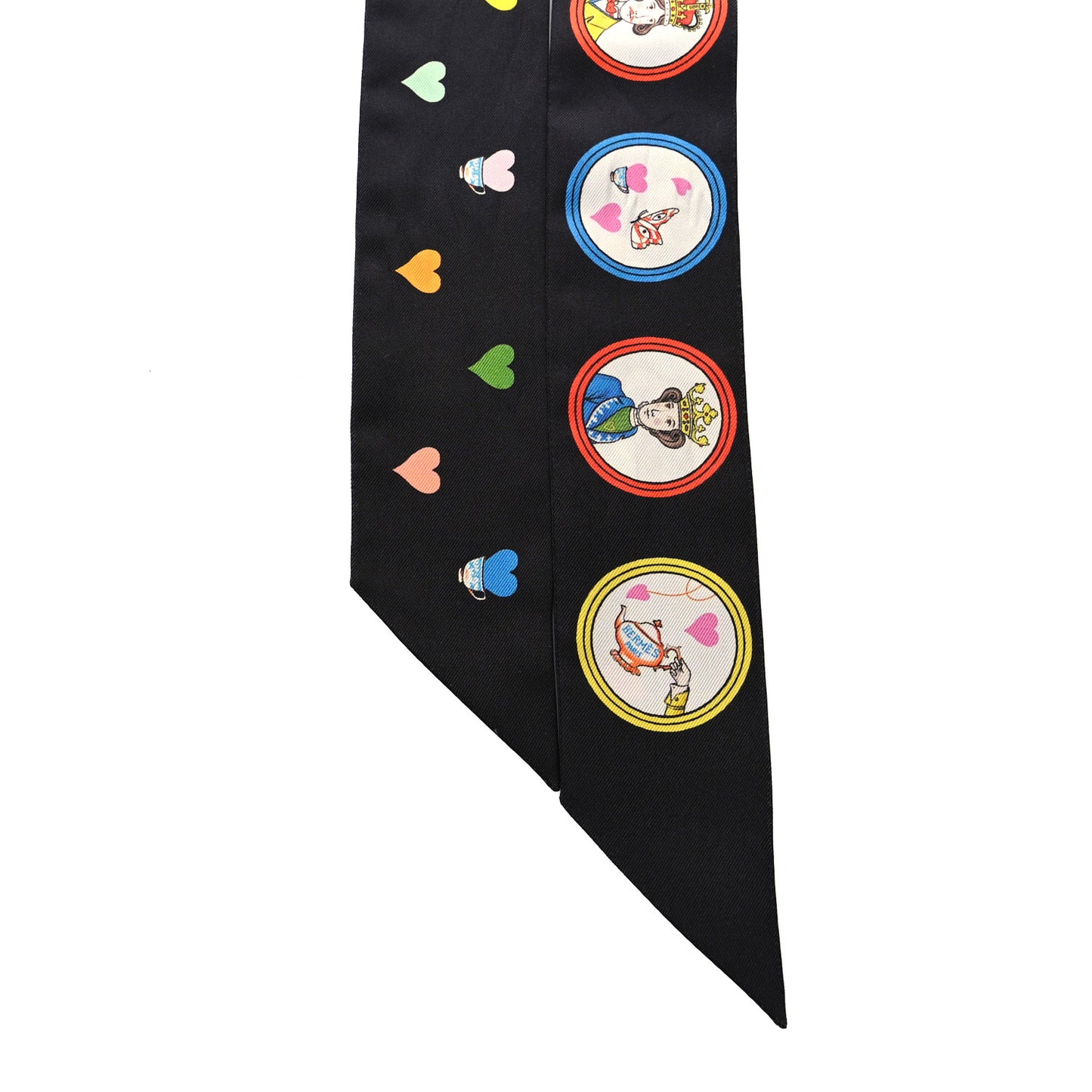 Silk Tea Time Twilly Black Rouge Multicolor