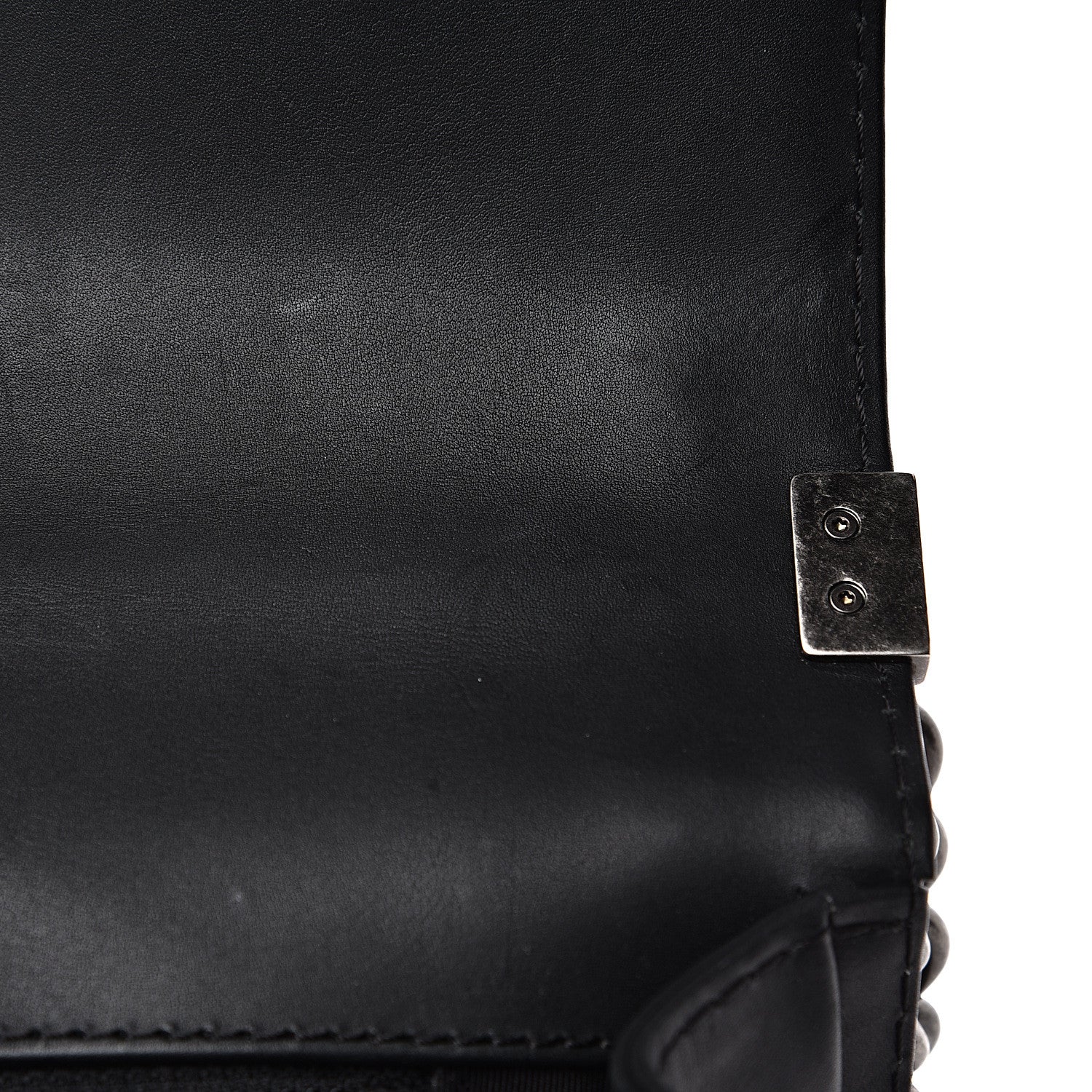 Chanel Lambskin Quilted Large Boy Flap Black 10 of 14