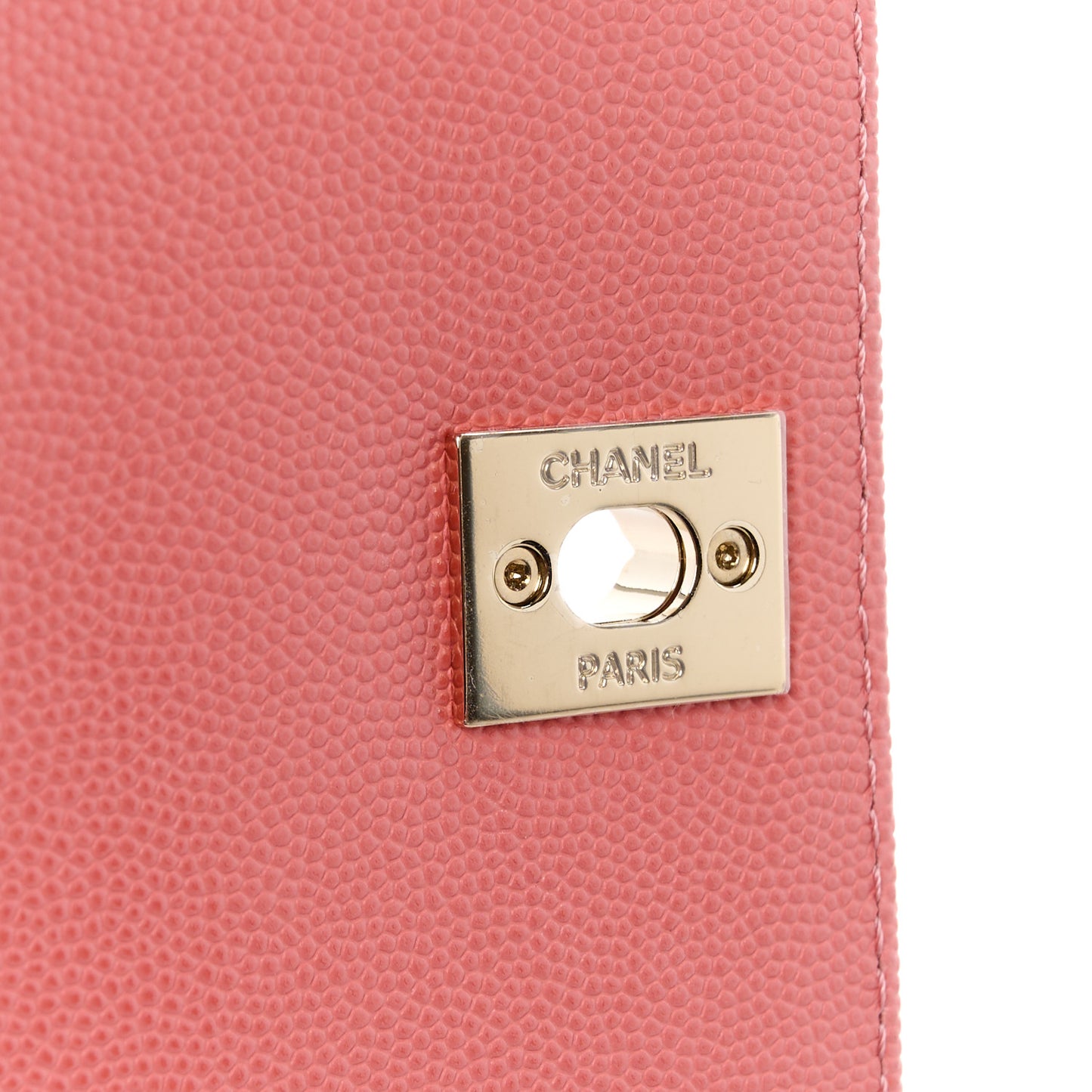 Caviar Quilted Mini Coco Handle Flap Pink