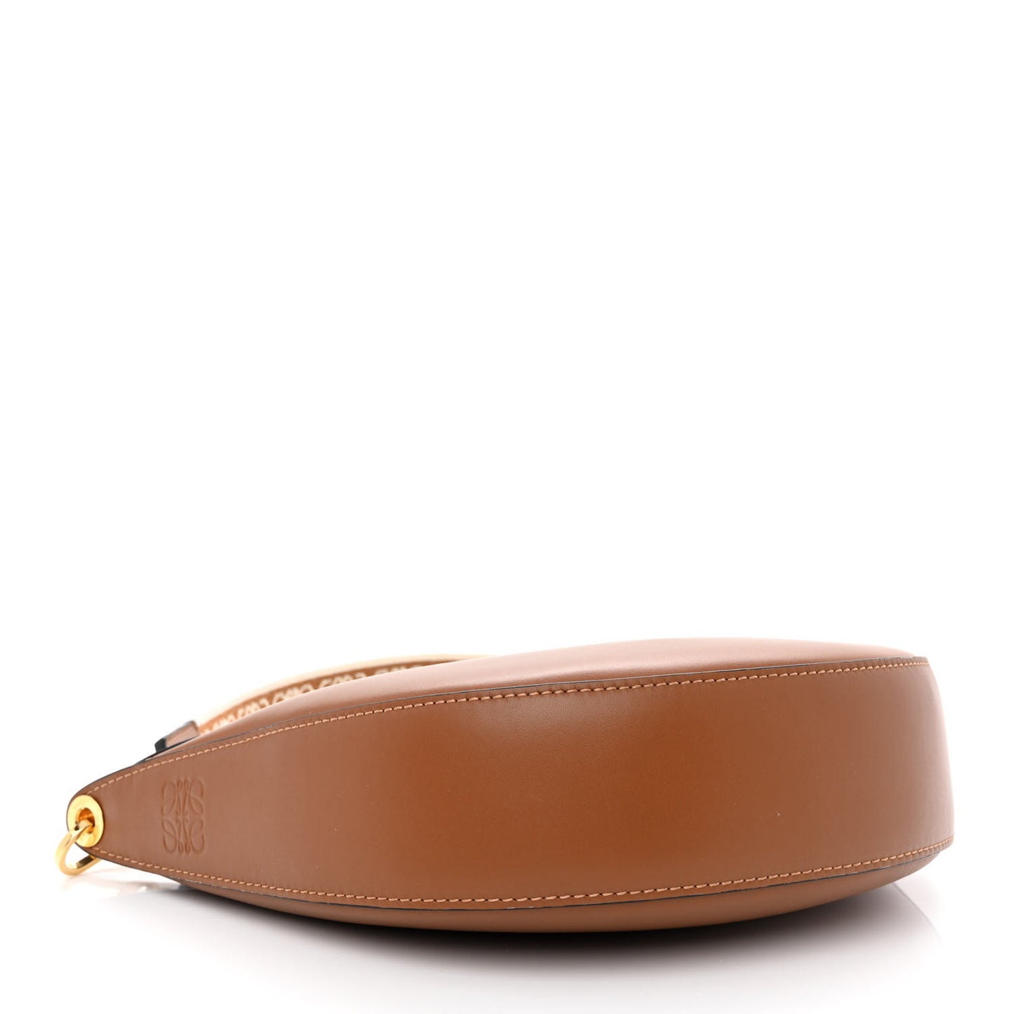 Satin Calfskin Jacquard Luna Bag Pecan