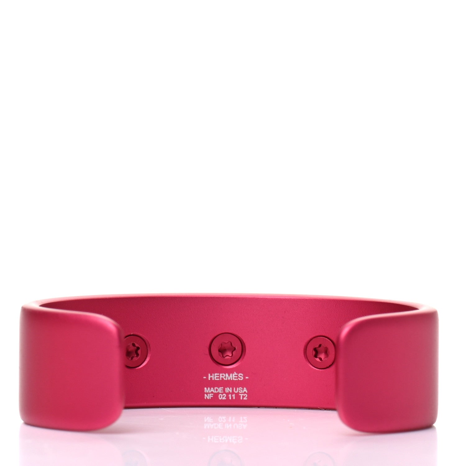 Hermes Aluminium Sunset Medor Bracelet T2 Rose Couture 3 of 5