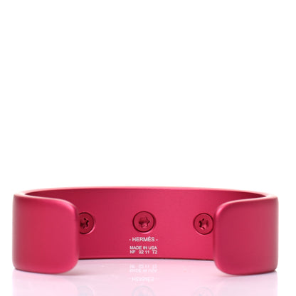 Hermes Aluminium Sunset Medor Bracelet T2 Rose Couture 3 of 5