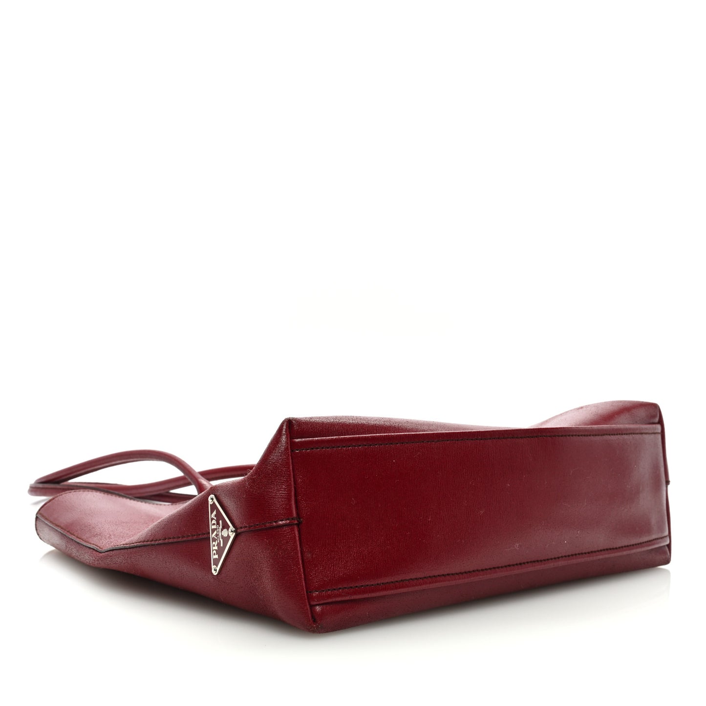 Calfskin Shopper Tote Red