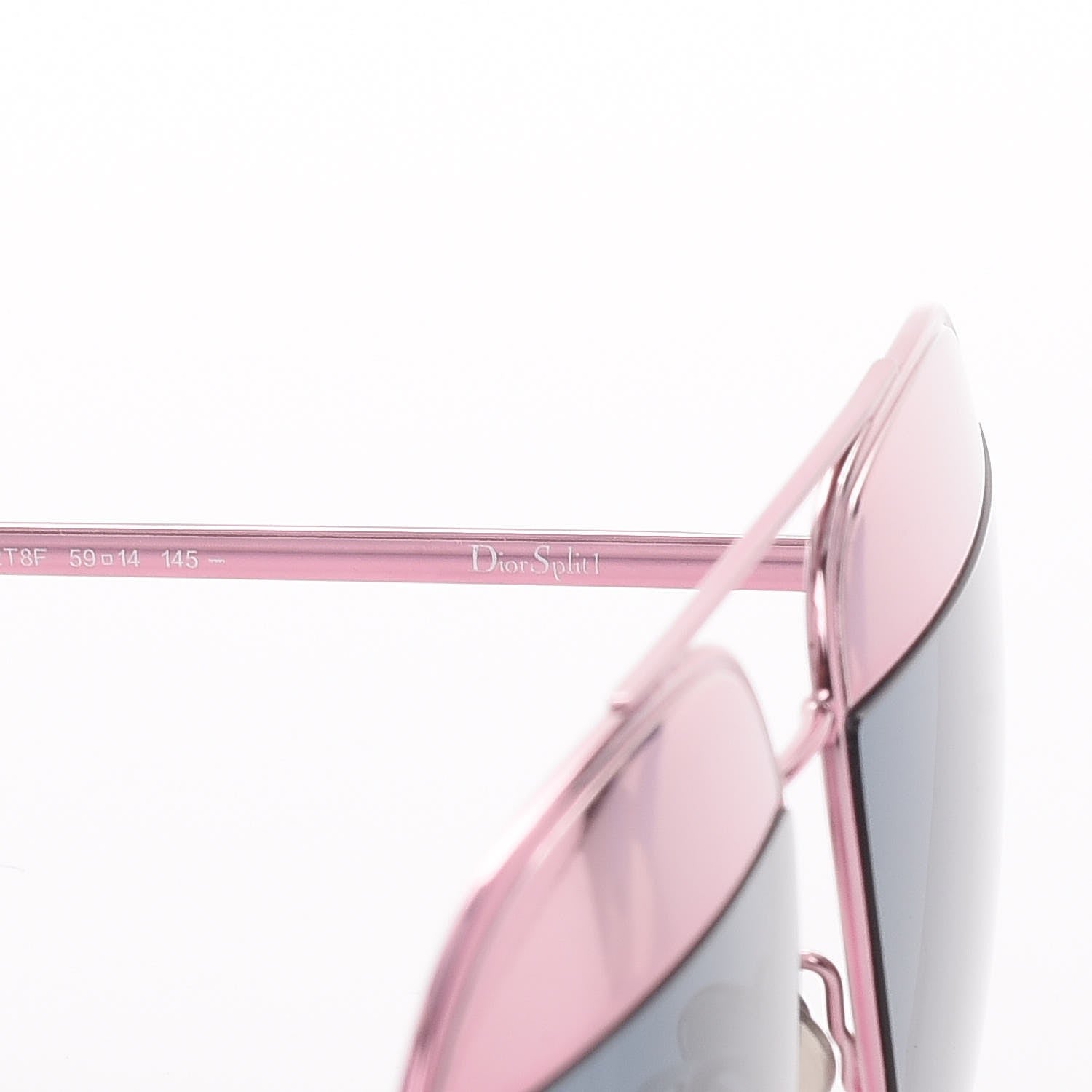 Christian Dior Split 1 Aviator Sunglasses Pink Blue 7 of 9