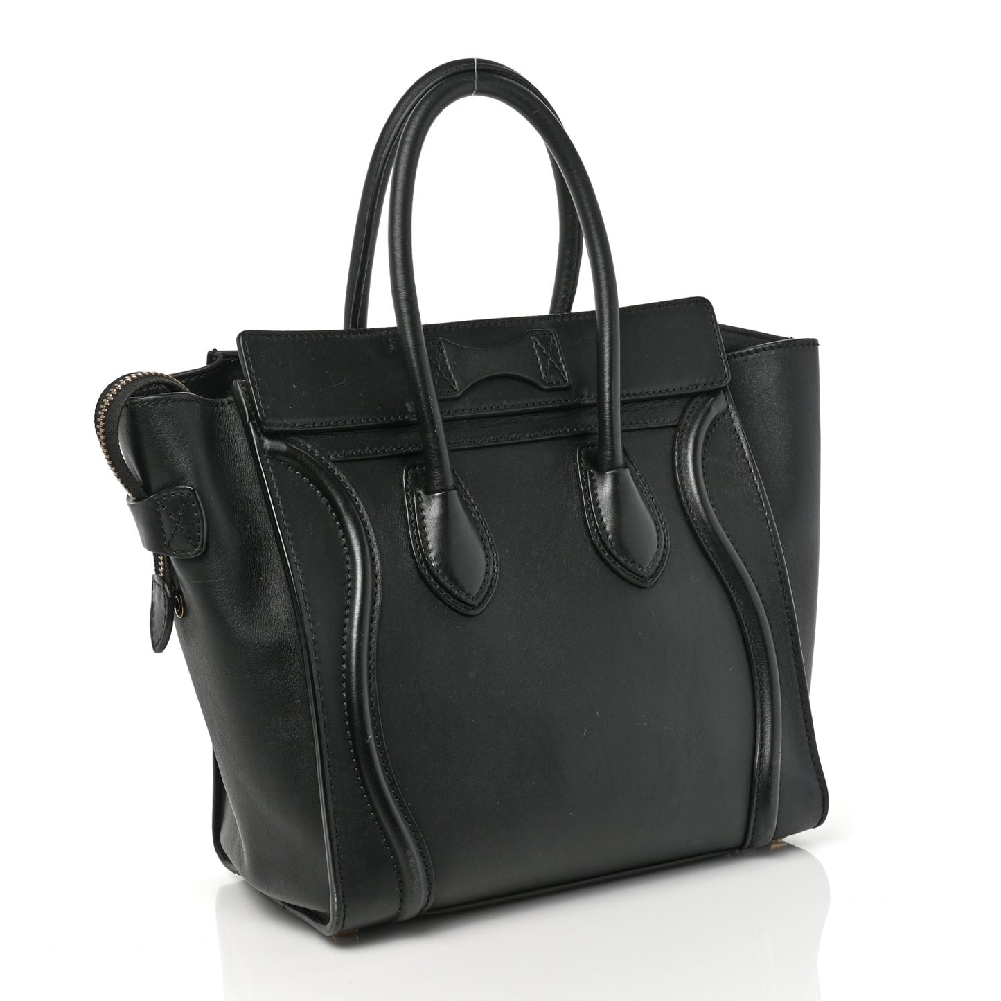 Smooth Calfskin Micro Luggage Black