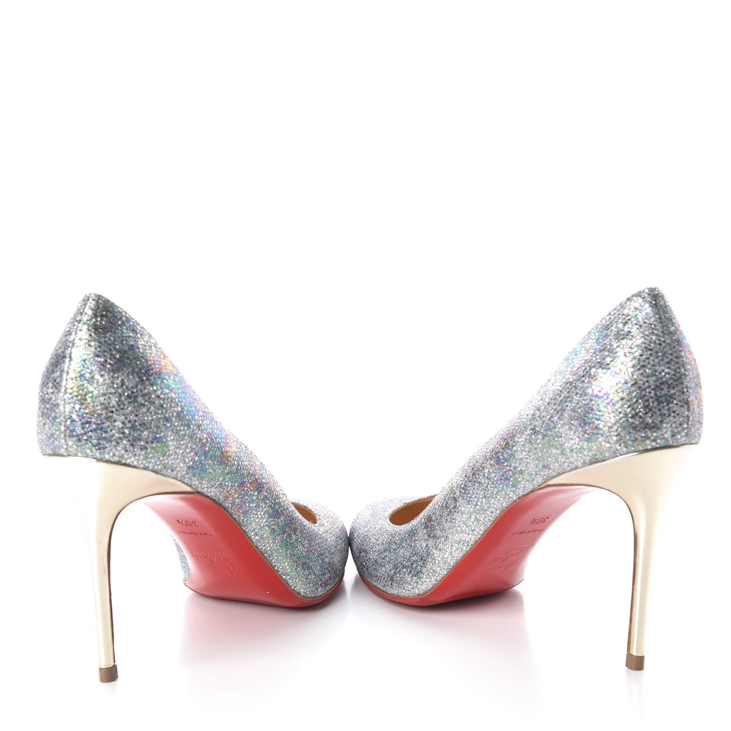 Glitter Canvas 100 Pumps 39.5 Silver
