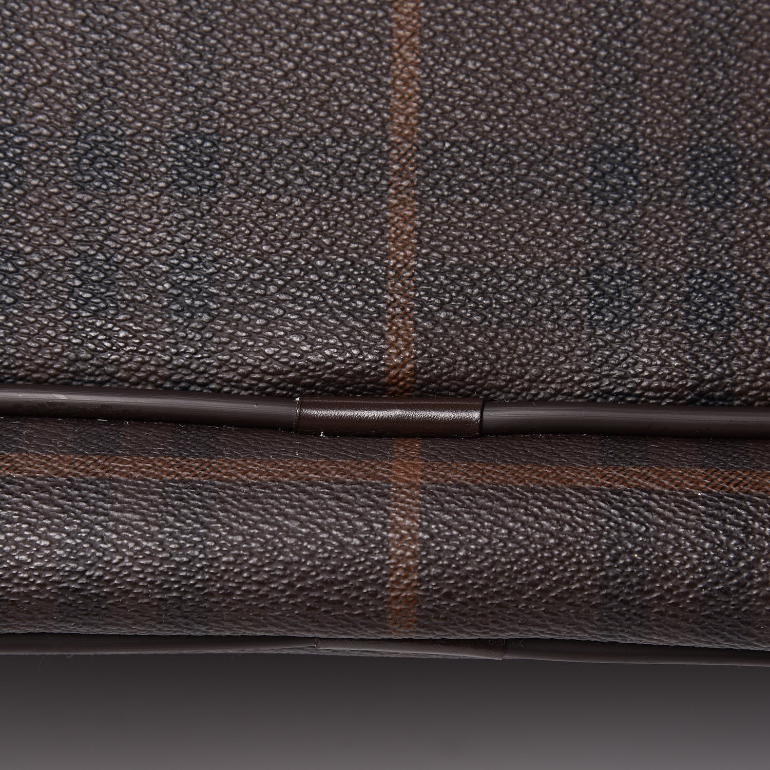 Burberry Smoked Haymarket Check Carry On Travel Bag Chocolate 16 of 17