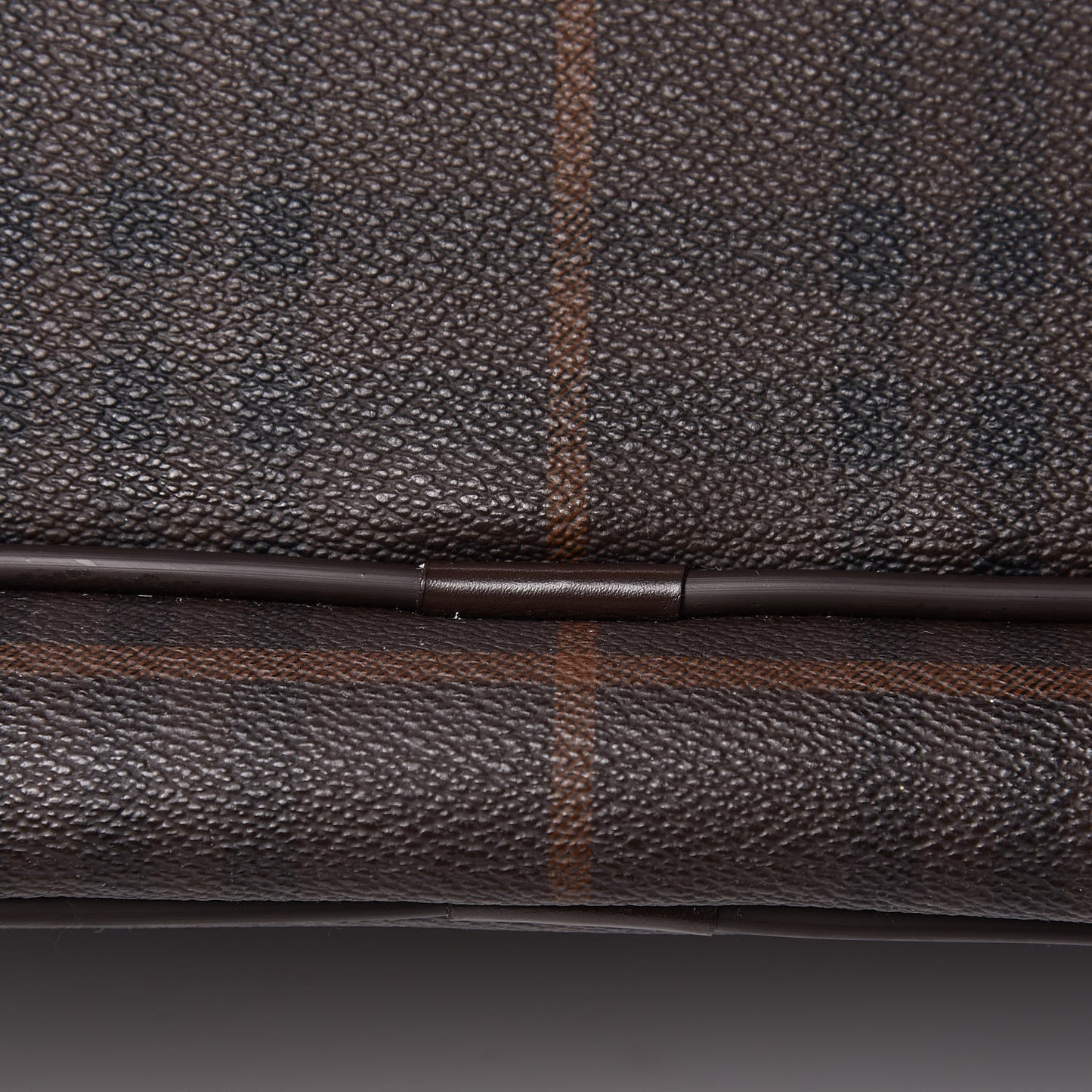 Smoked Haymarket Check Carry On Travel Bag Chocolate