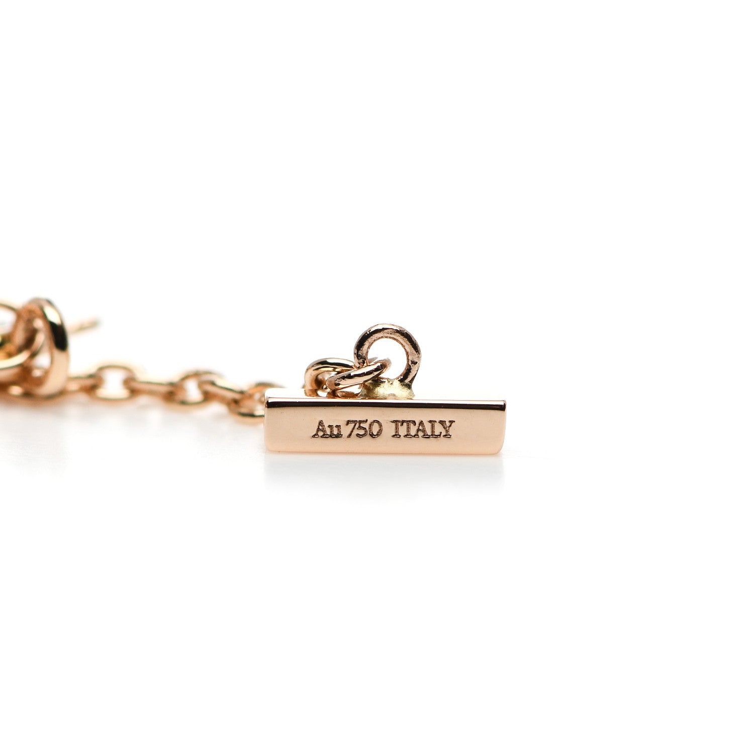 Tiffany 18K Rose Gold Mini T Smile Bracelet 3 of 4