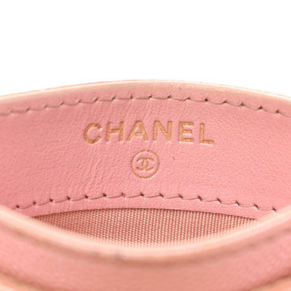 Chanel Iridescent Caviar Quilted Card Holder Rose Pink 6 of 11