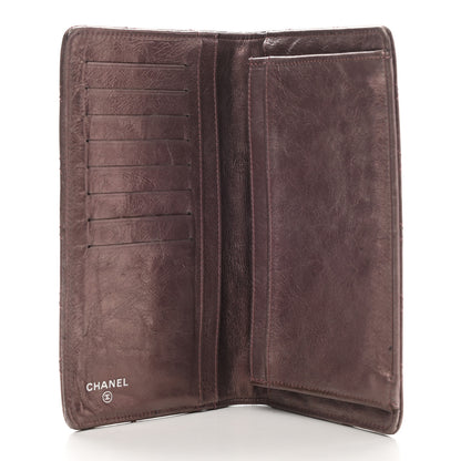 Chanel Aged Calfskin Quilted Reissue 2.55 Yen Wallet Purple 5 of 14