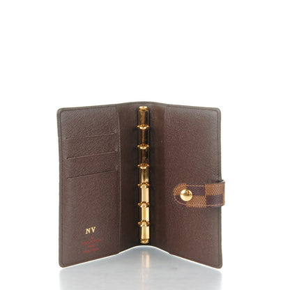 Louis Vuitton Damier Ebene Small Ring Agenda Cover 5 of 7