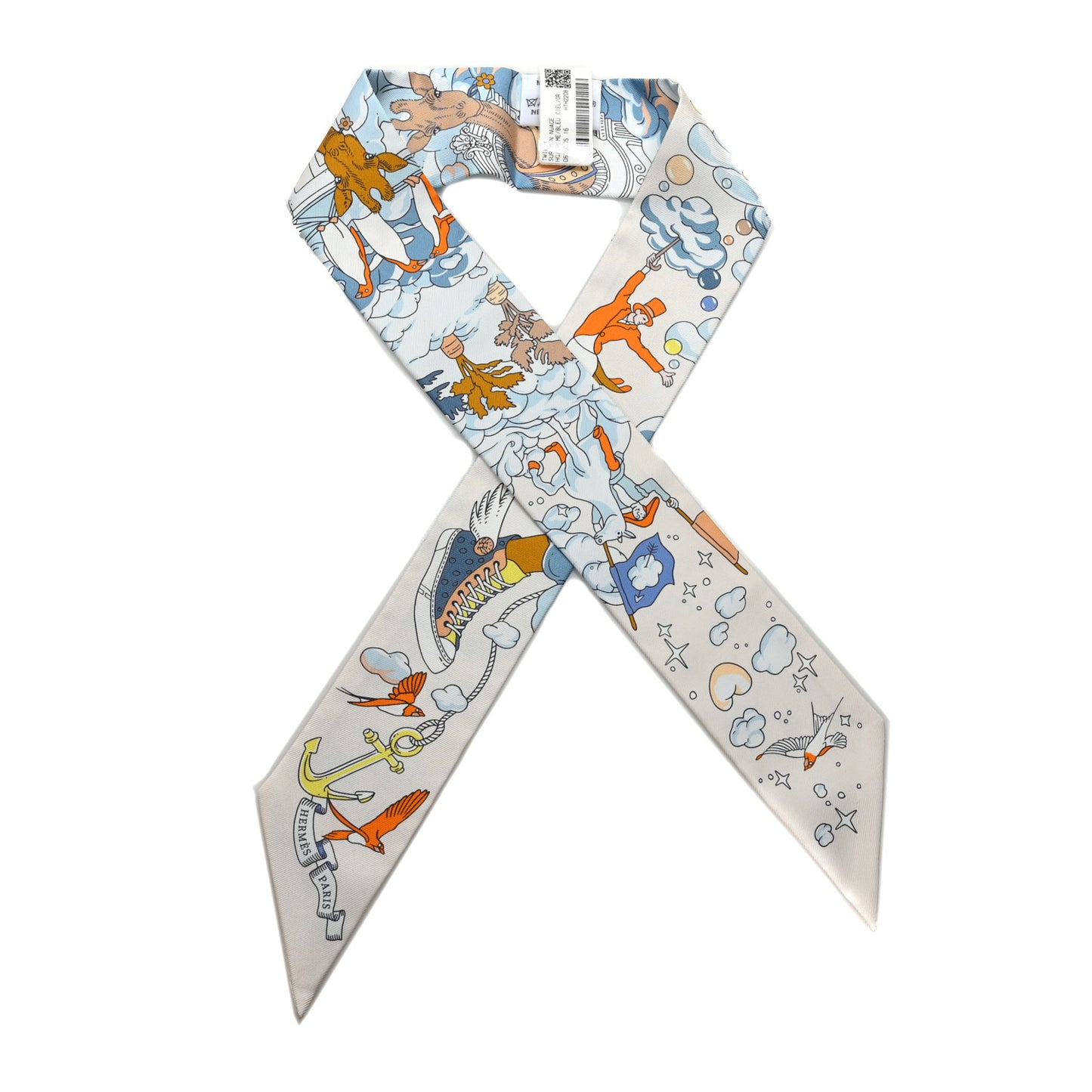 Silk Sur Mon Nuage Twilly Creme Bleu Ciel Orange