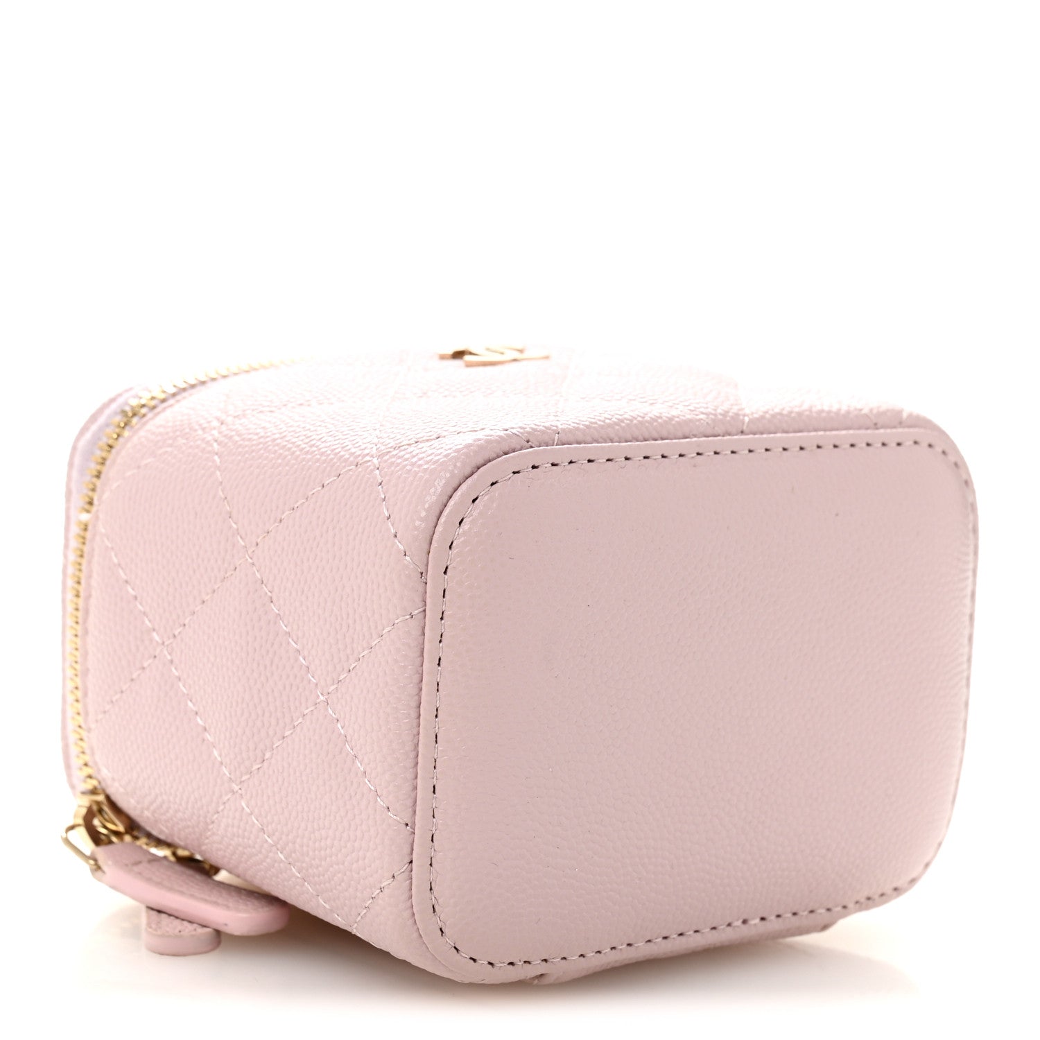 Chanel Caviar Quilted Mini Vanity Case With Chain Light Pink 4 of 13