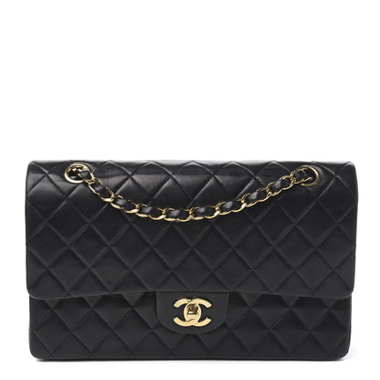 Chanel Lambskin Quilted Medium Double Flap Black 1 of 11