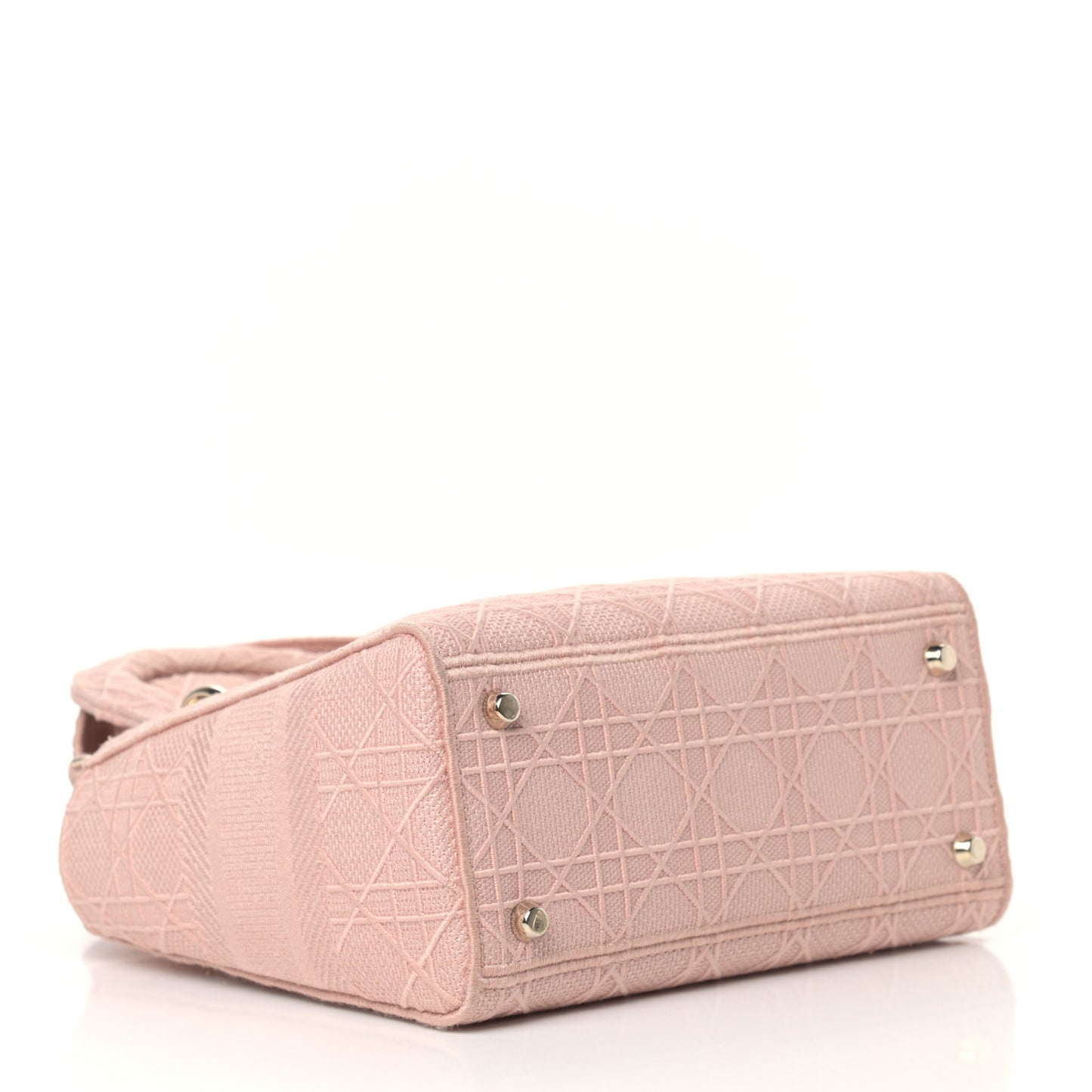 Canvas Embroidered Cannage Medium Lady D-Lite Pink