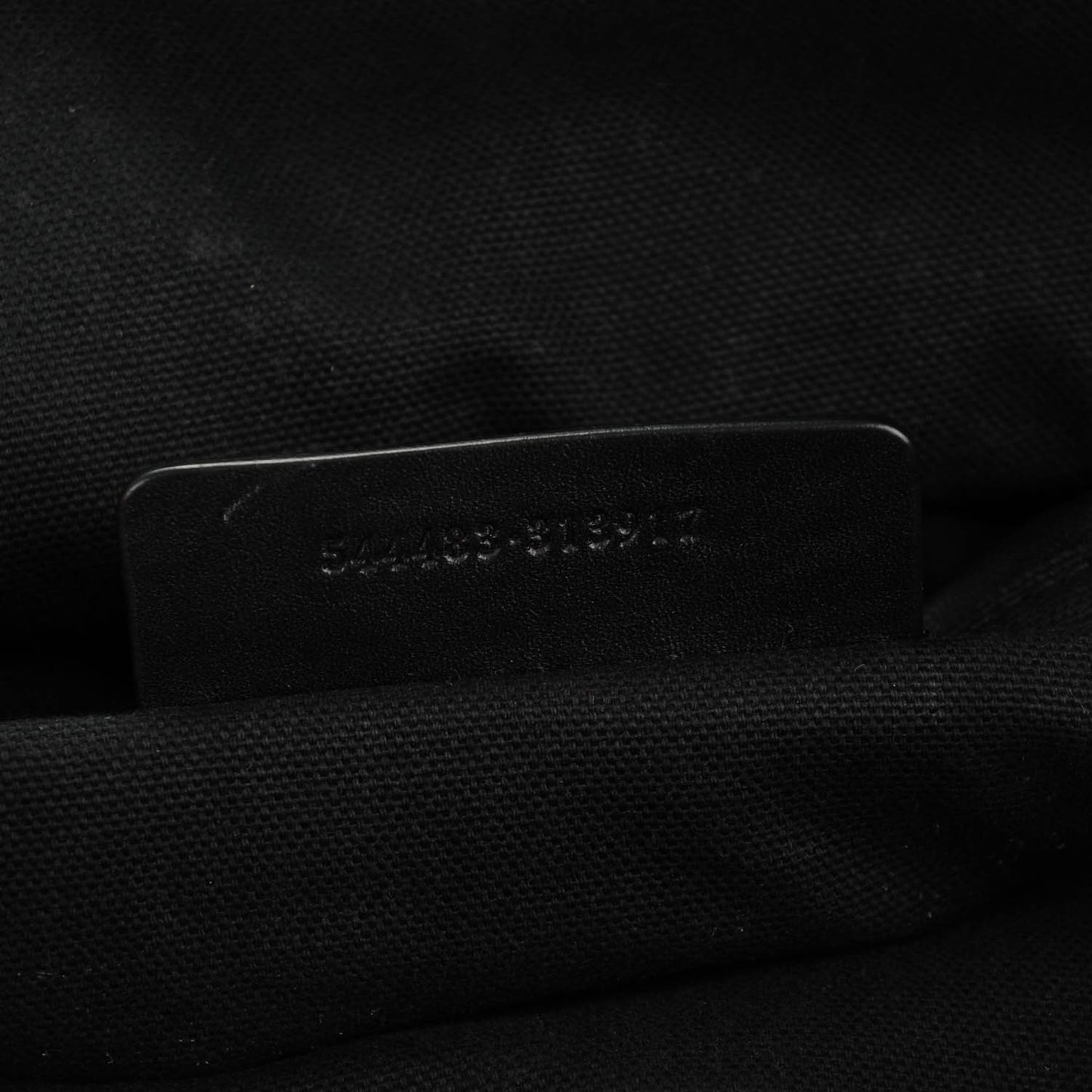 Calfskin Studded Padlock Skull Clutch Black