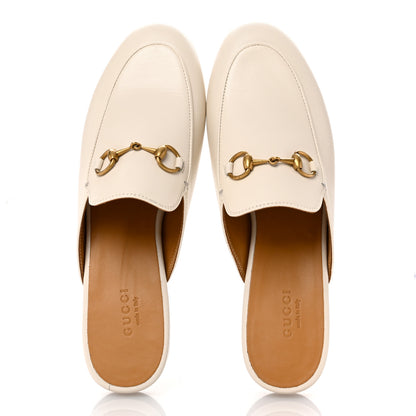 Gucci Malaga Kid Womens Princetown Slippers 37.5 Mystic White 2 of 10