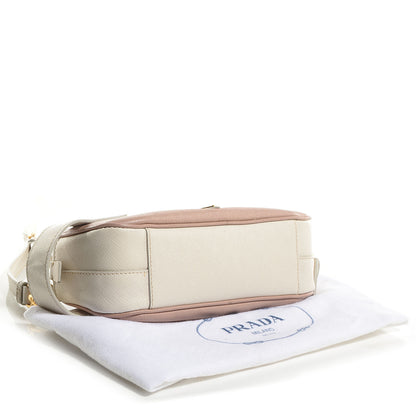 Prada Saffiano Lux Pochette Cammeo Talco 4 of 9