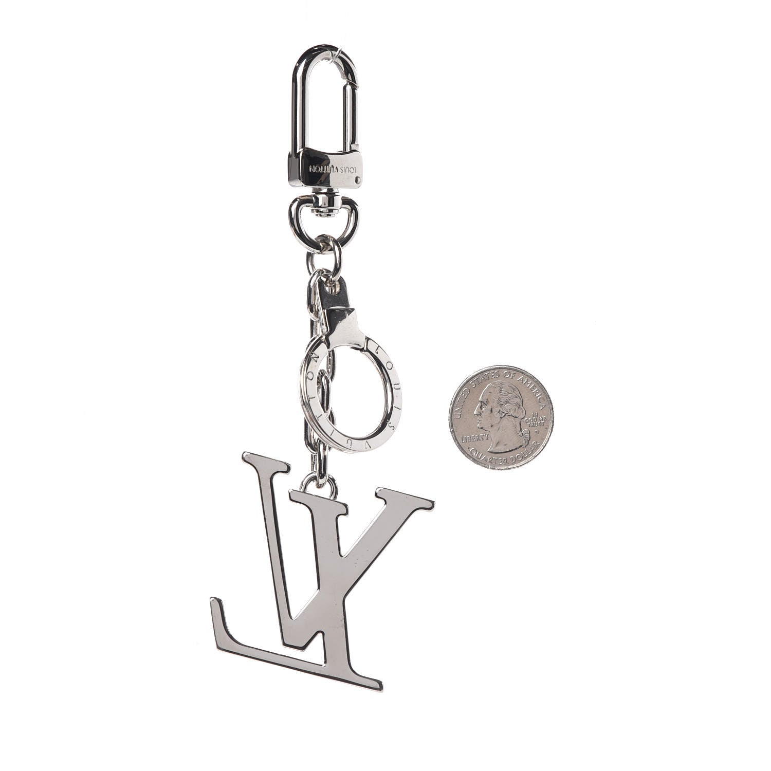 Louis Vuitton LV Initials Key Holder Silver 2 of 3