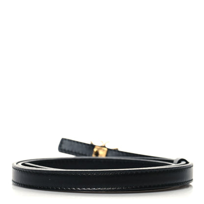 Christian Dior Calfskin D-Bee Slim Belt L Black 2 of 6