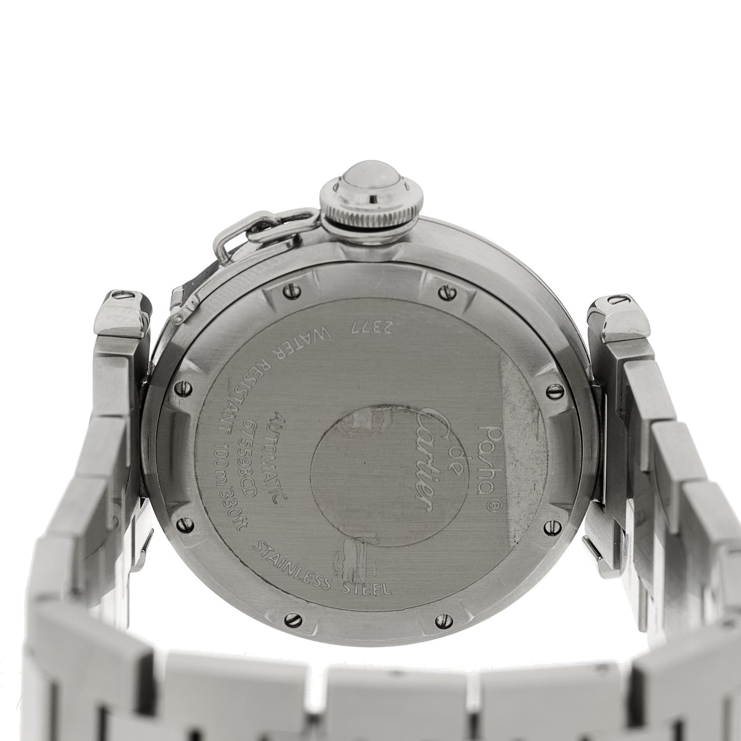 Cartier Stainless Steel 35mm Pasha GMT Automatic Watch 4 of 4