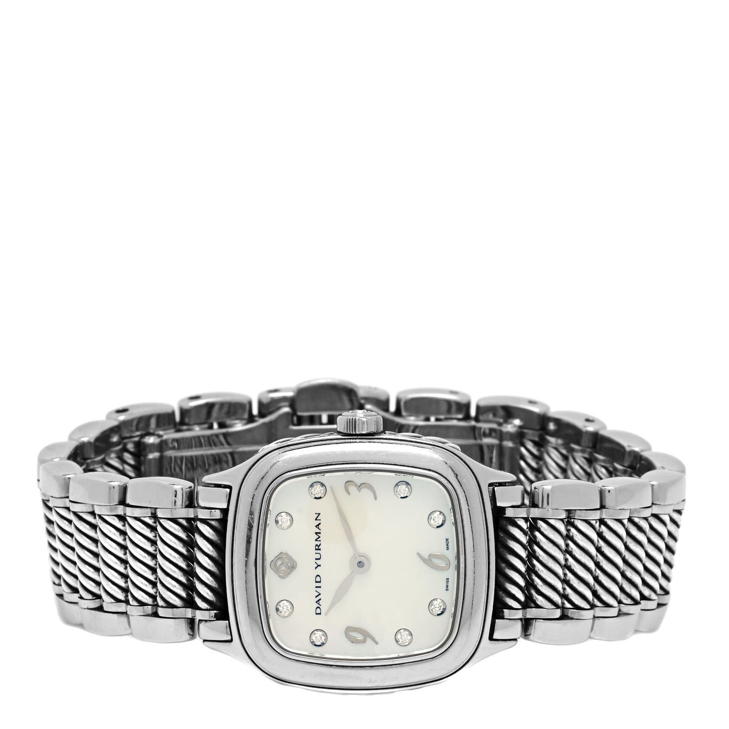 Stainless Steel Diamond Mother of Pearl 25mm Thoroughbred Quartz Watch