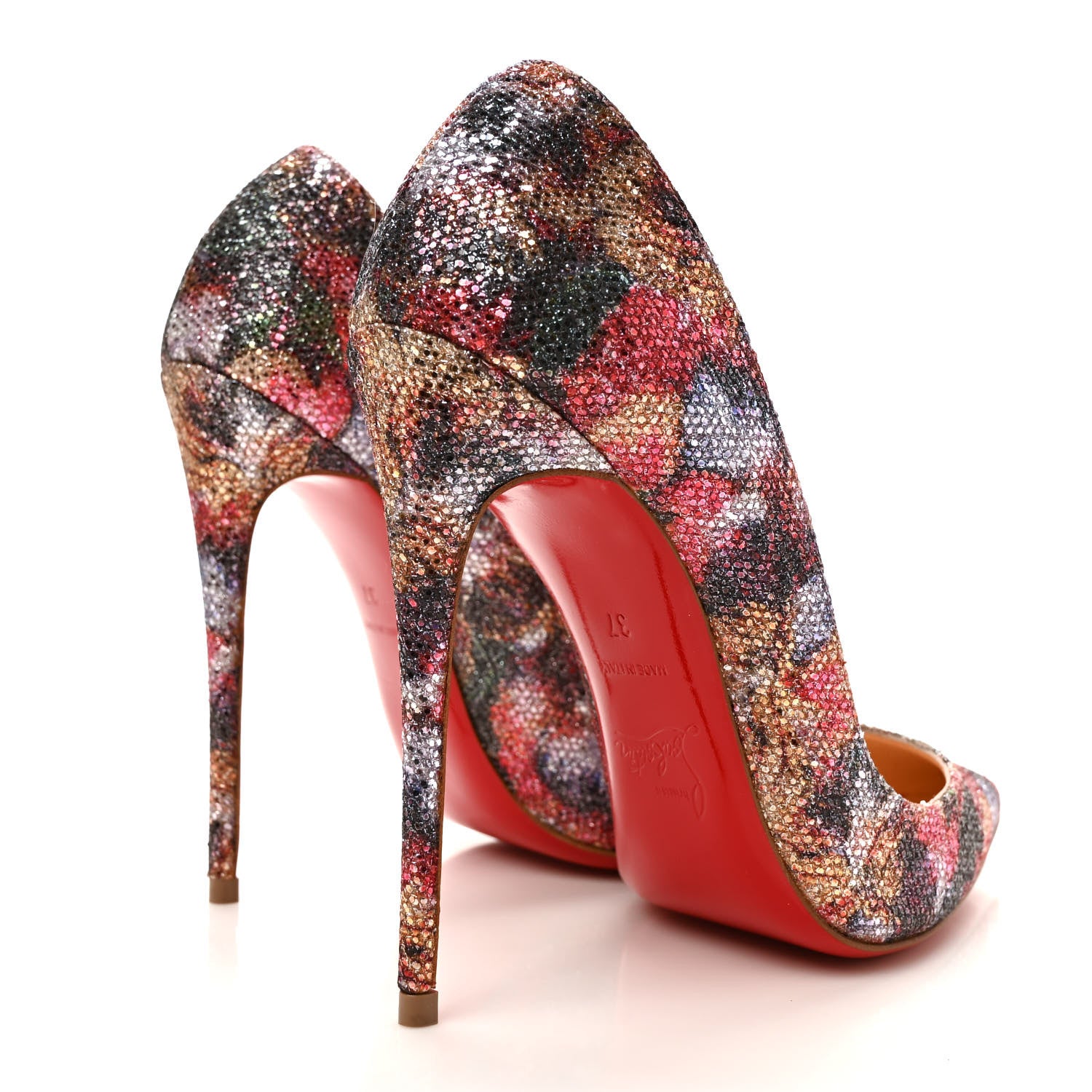 Christian Louboutin Glitter So Kate 120 Pumps 37 Plume 4 of 8