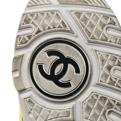 Chanel Lycra Fabric CC Sneakers 36 Yellow 8 of 8