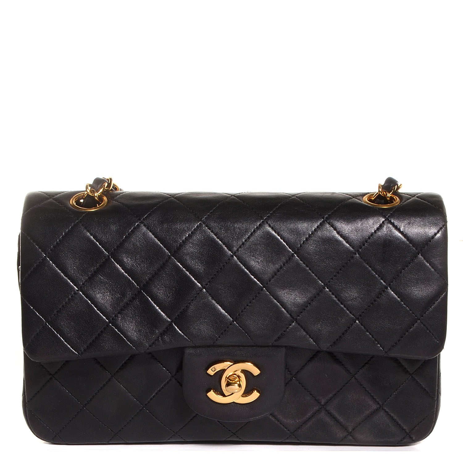 Chanel Lambskin Small Double Flap Black 1 of 8
