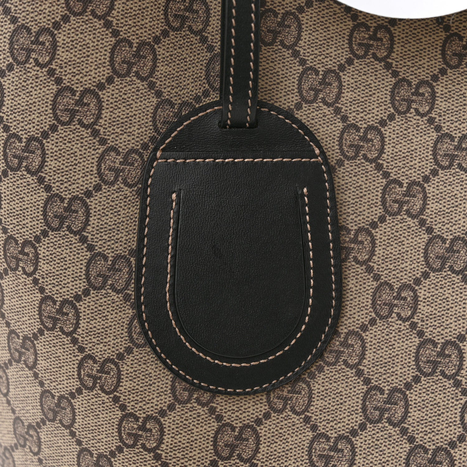 Gucci Calfskin GG Supreme Monogram Large Reversible Tote Black 23 of 24