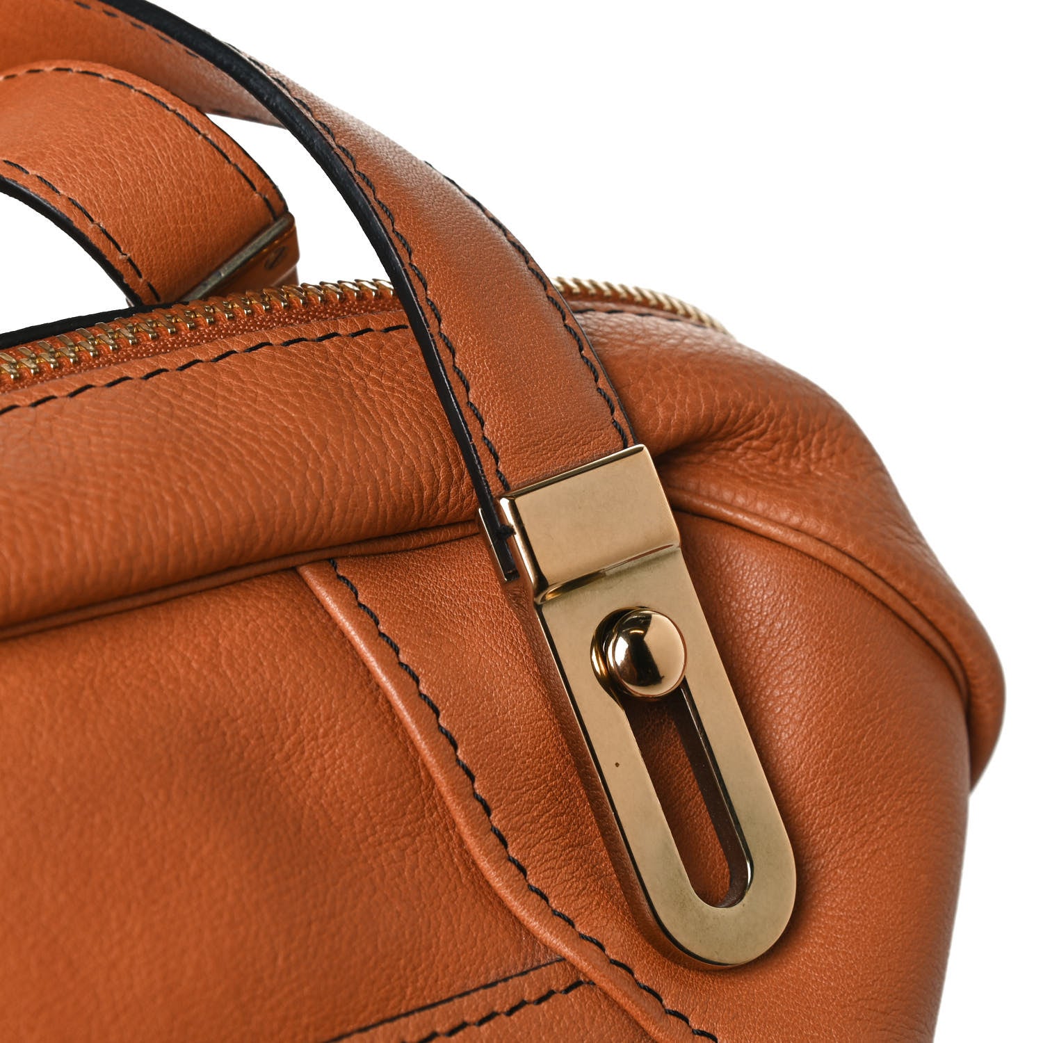 Chloe Calfskin Mary Satchel Brown 11 of 17