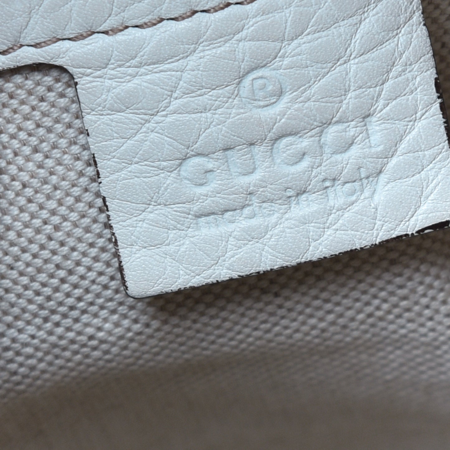 Calfskin Vintage Web Medium Boston White