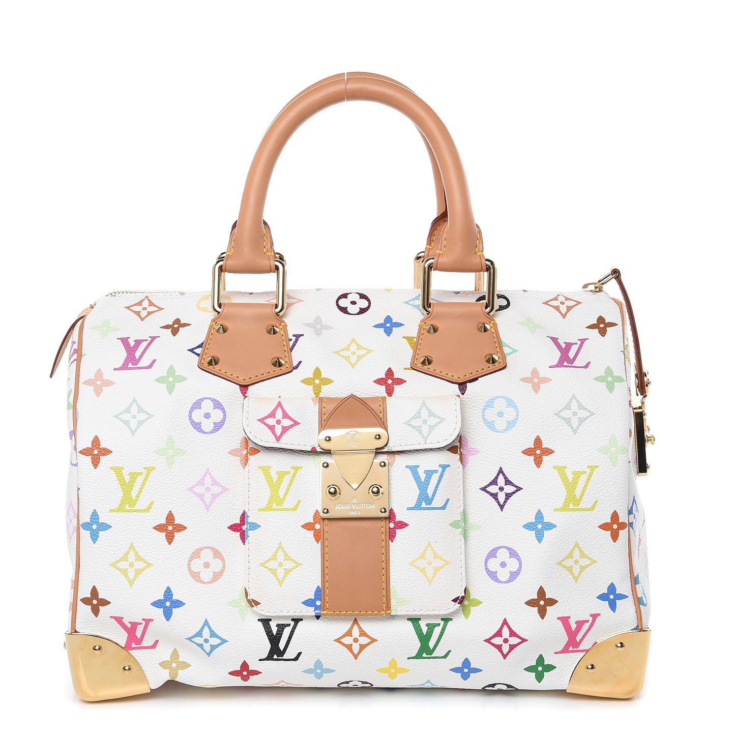 Monogram Multicolor Speedy 30 White