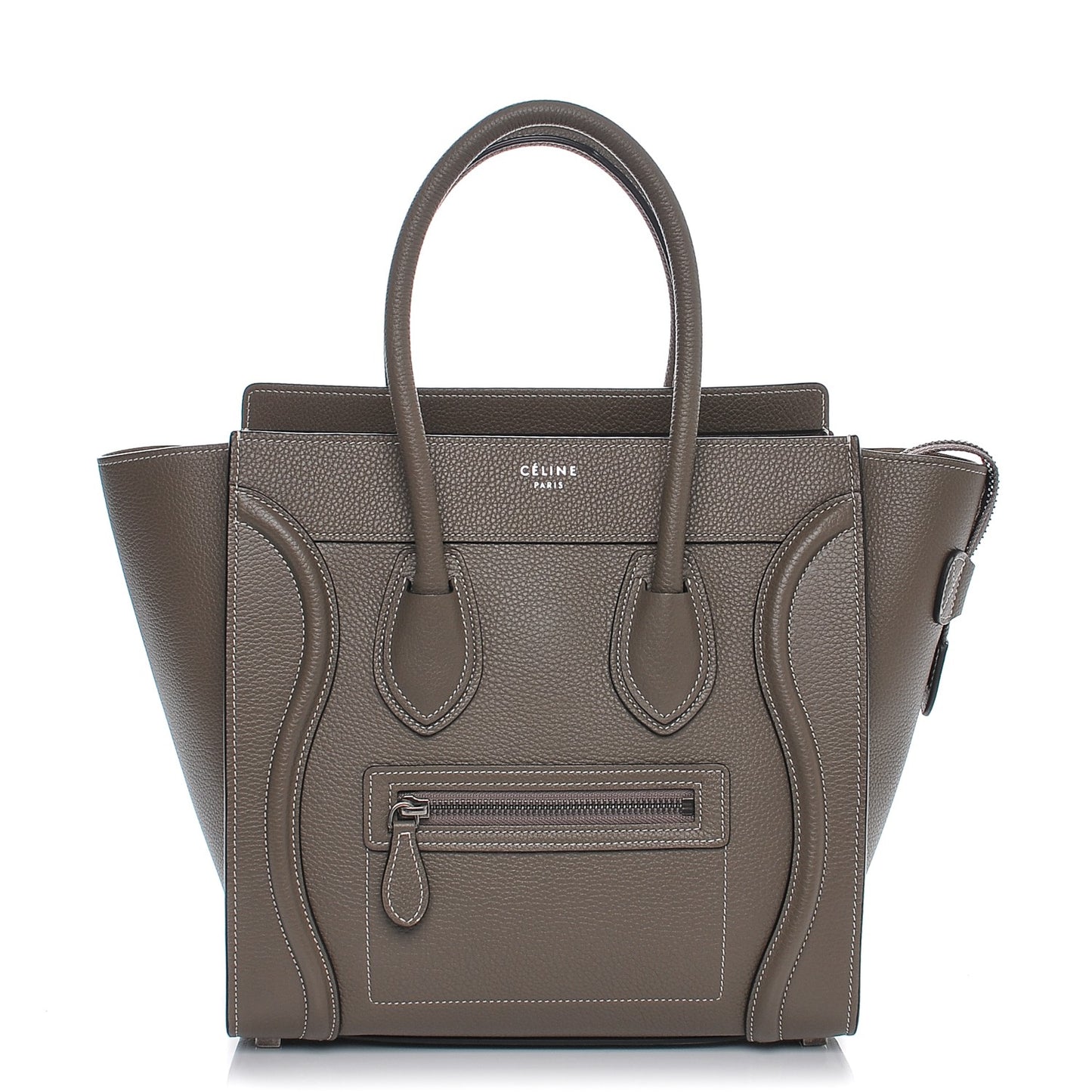 Drummed Calfskin Micro Luggage Souris