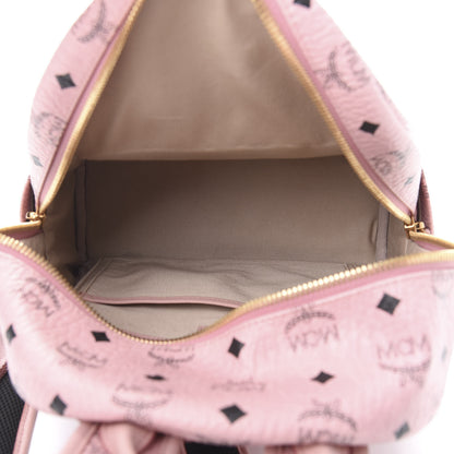 MCM Visetos Small Studded Stark Rabbit Backpack Pink 4 of 10