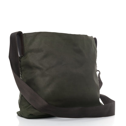 Prada Nylon Vela Flat Messenger Bag Mimetico 2 of 4