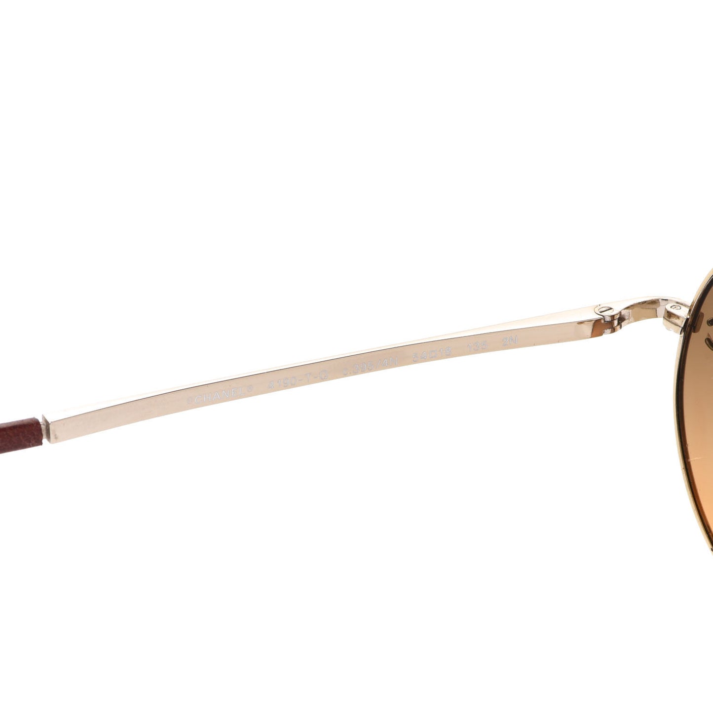 Round Sunglasses 4190 T Q Brown Gold