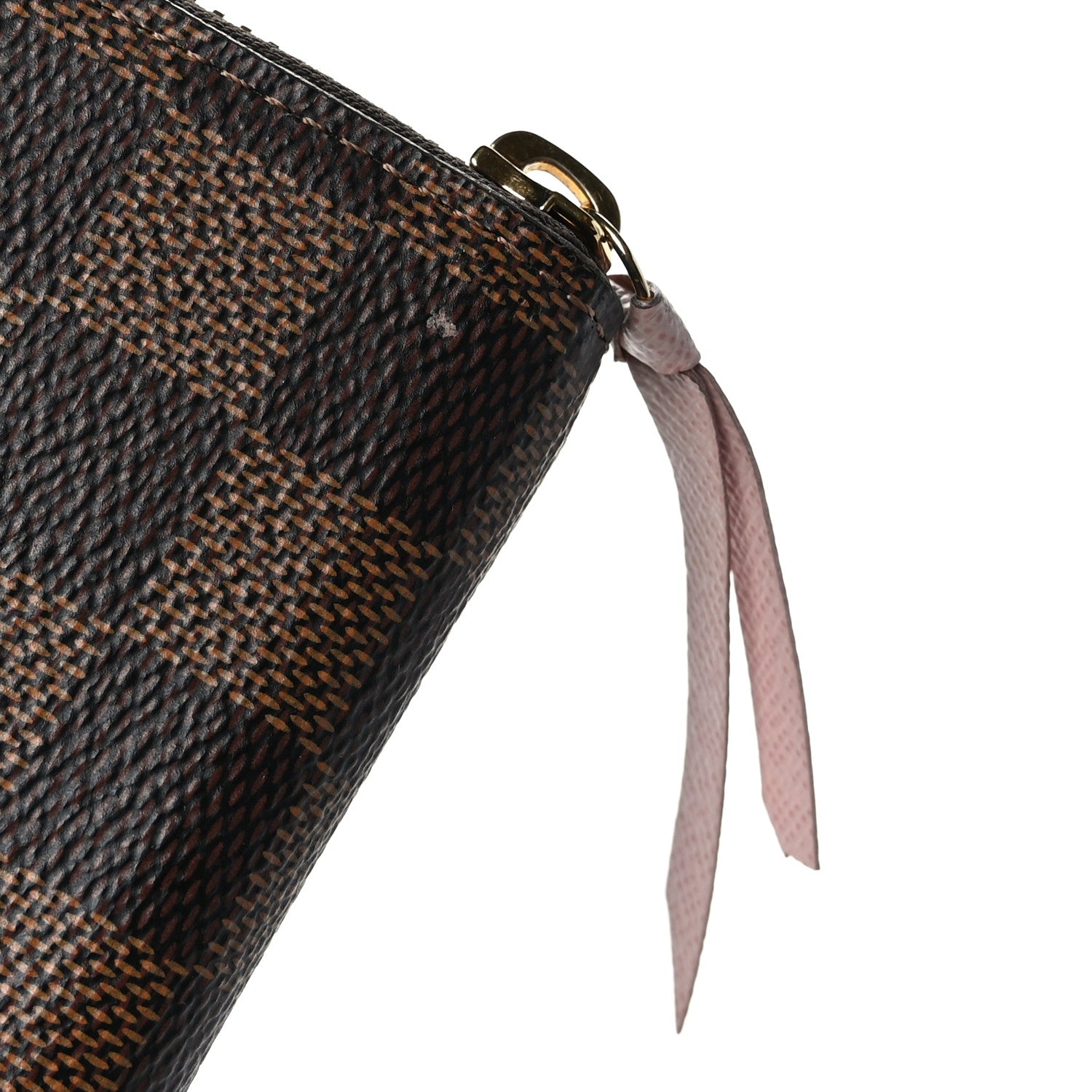 Louis Vuitton Damier Ebene Clemence Wallet Rose Ballerine 7 of 8