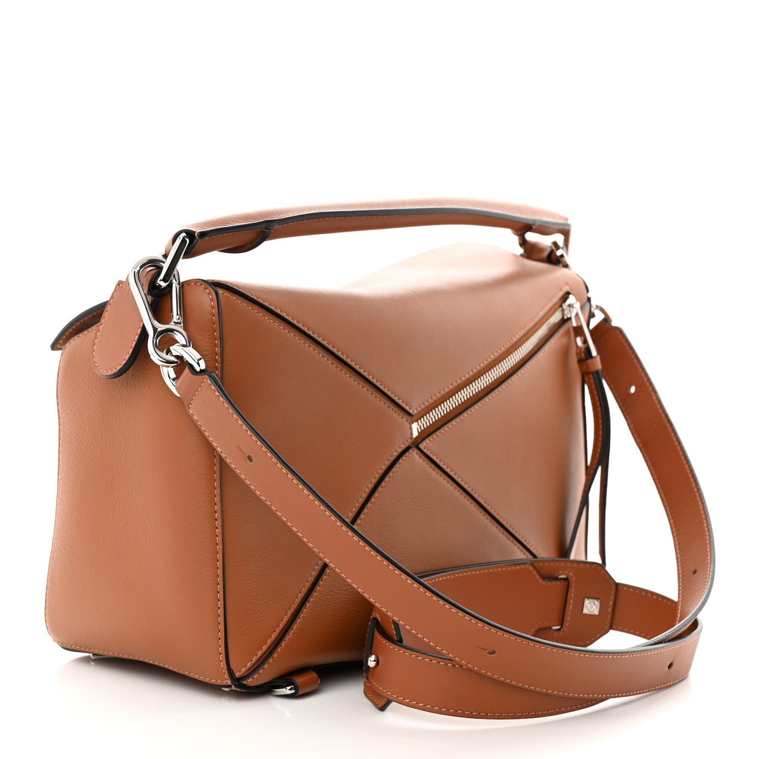 Loewe Calfskin Medium Puzzle Bag Tan 3 of 10